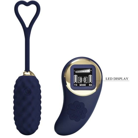 PRETTY LOVE - VIVIAN BLUE REMOTE CONTROL VIBRATING EGG PRETTY LOVE LED - 3