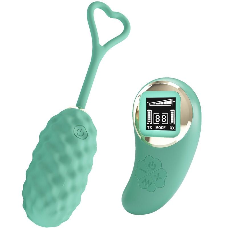 PRETTY LOVE - VIVIAN GREEN REMOTE CONTROL VIBRATING EGG PRETTY LOVE LED - 1