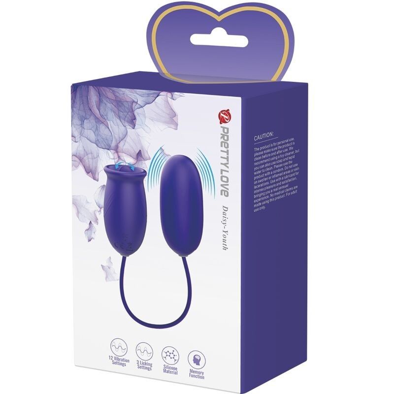 PRETTY LOVE - DAISY YOUTH VIOLET RECHARGEABLE VIBRATOR STIMULATOR PRETTY LOVE YOUTH - 6