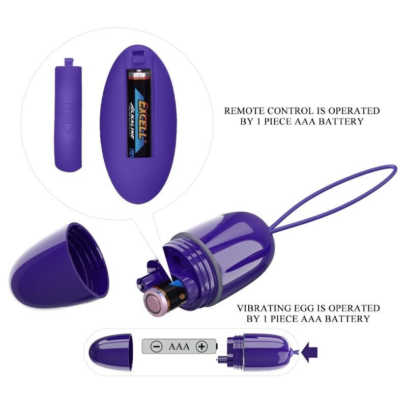 PRETTY LOVE - SELKIE YOUTH MINI VIBRATING EGG VIOLET REMOTE CONTROL PRETTY LOVE YOUTH - 6