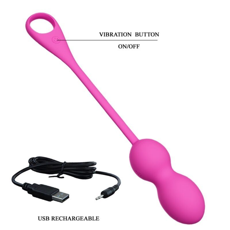 PRETTY LOVE - ELVIRA PINK RECHARGEABLE VIBRATING BALLS PRETTY LOVE SMART - 5