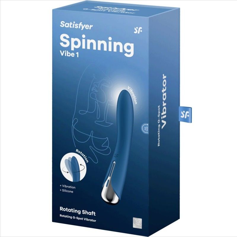 SATISFYER - SPINNING VIBE 1 G-SPOT BLUE ROTATOR VIBRATOR SATISFYER VIBRATOR - 7