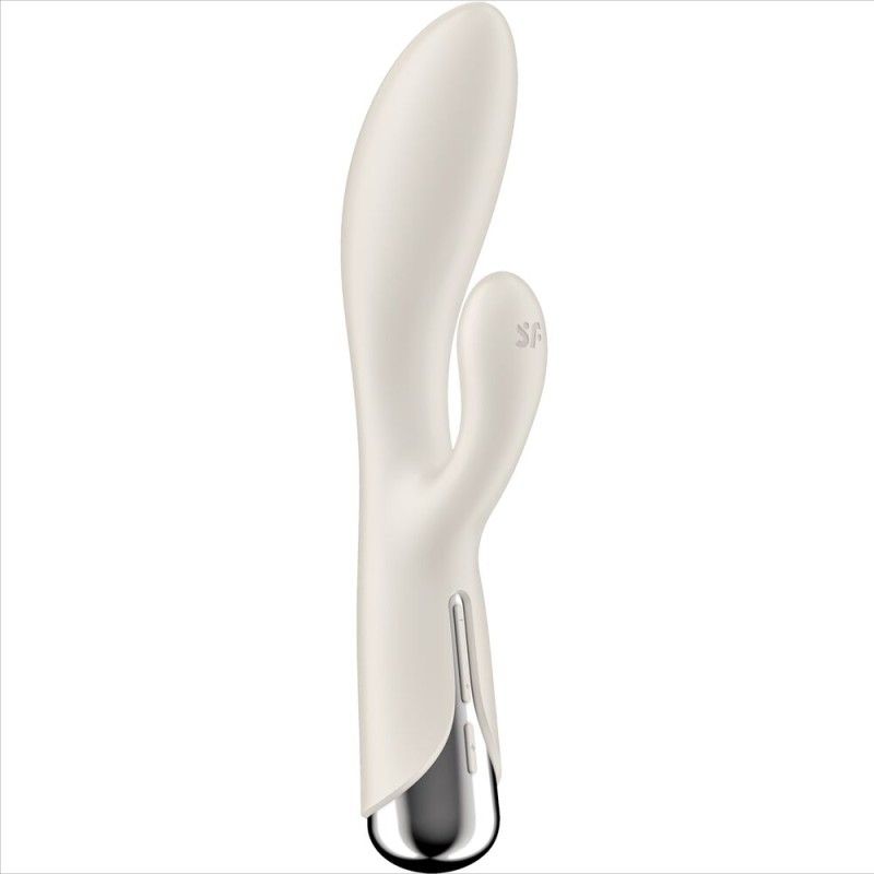 SATISFYER - SPINNING RABBIT 1 CLITORIS AND G-SPOT STIMULATION BEIGE SATISFYER VIBRATOR - 1