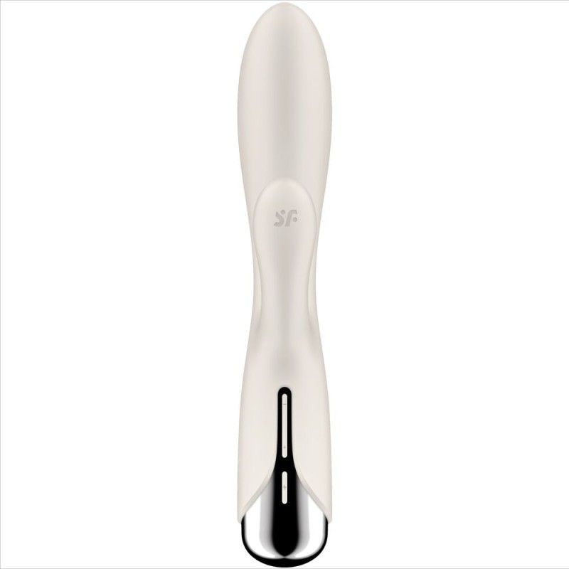 SATISFYER - SPINNING RABBIT 1 CLITORIS AND G-SPOT STIMULATION BEIGE SATISFYER VIBRATOR - 2