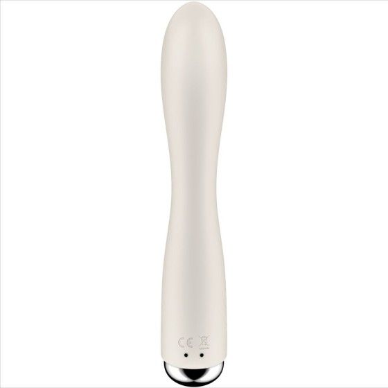 SATISFYER - SPINNING RABBIT 1 CLITORIS AND G-SPOT STIMULATION BEIGE SATISFYER VIBRATOR - 3