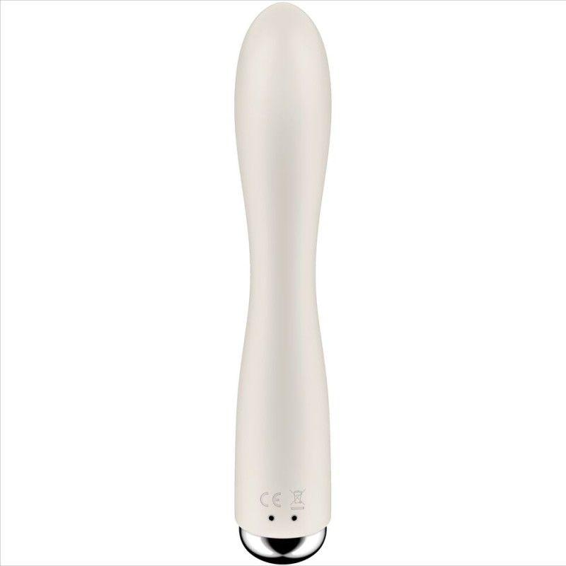 SATISFYER - SPINNING RABBIT 1 CLITORIS AND G-SPOT STIMULATION BEIGE SATISFYER VIBRATOR - 3