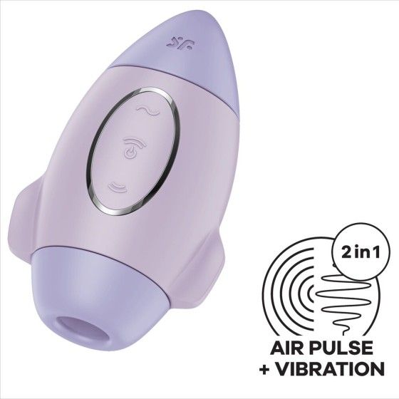 SATISFYER - MISSION CONTROL LILAC SMALL DOUBLE IMPULSE VIBRATOR SATISFYER VIBRATOR - 4