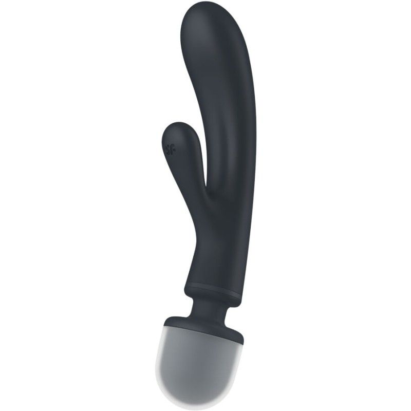 SATISFYER - TRIPLE LOVER RABBIT VIBRATOR MASSAGER GREY SATISFYER VIBRATOR - 1