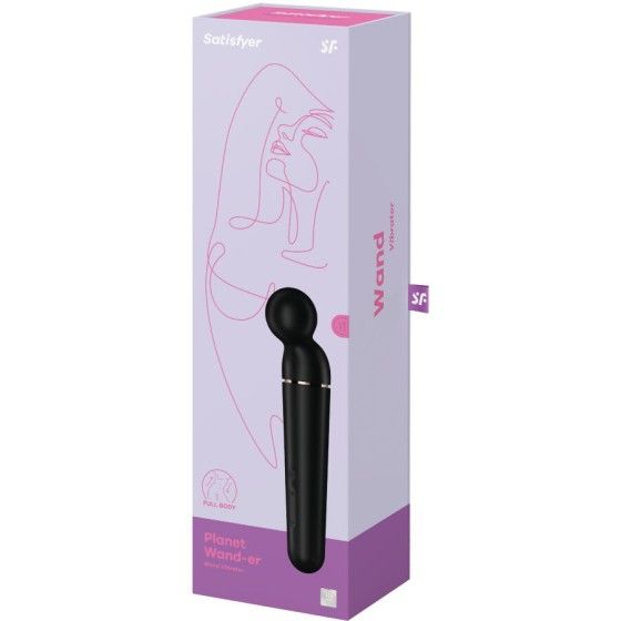 SATISFYER - PLANET WAND-ER VIBRATOR MASSAGER BLACK SATISFYER WAND - 6