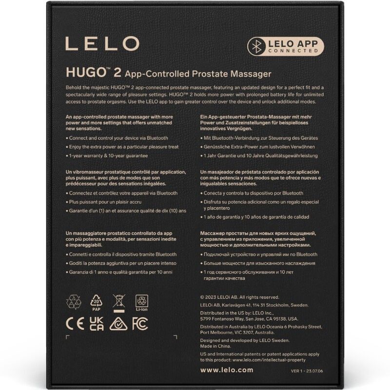 LELO - HUGO 2 GREEN PROSTATE MASSAGER LELO - 4