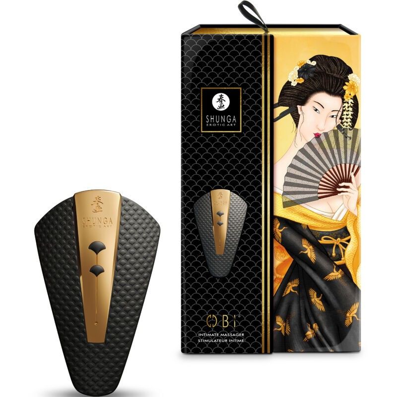 SHUNGA - OBI INTIMATE MASSAGER BLACK SHUNGA TOYS - 4