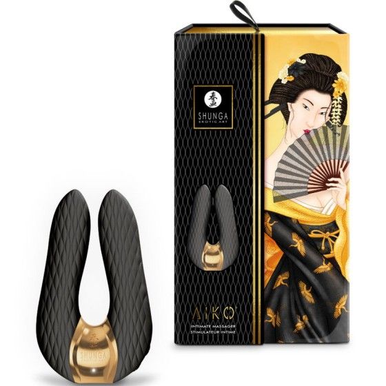 SHUNGA - AIKO INTIMATE MASSAGER BLACK SHUNGA TOYS - 4