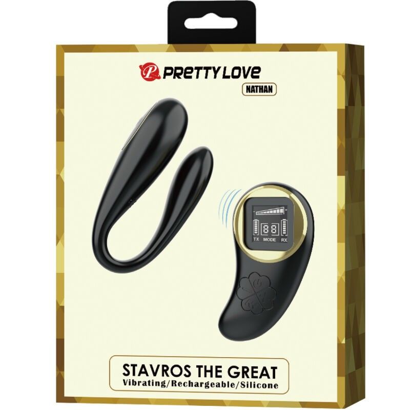 PRETTY LOVE - NATHAN DOUBLE PLEASURE VIBRATOR REMOTE CONTROL PRETTY LOVE C-TYPE - 6