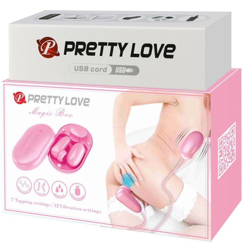 PRETTY LOVE - MAGIC BOX VIBRATING BULLET & PINK STIMULATOR PRETTY LOVE SMART - 8