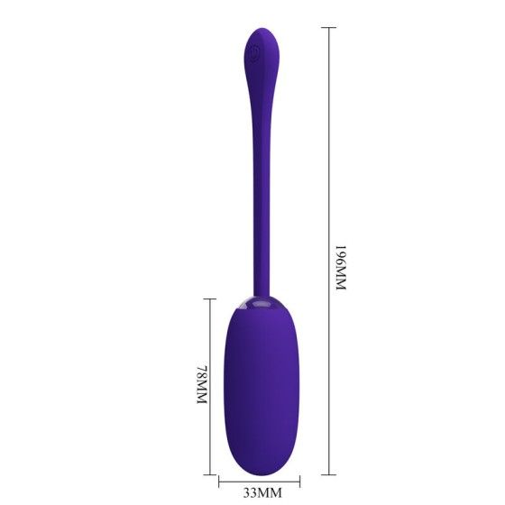 PRETTY LOVE - JULIUS WATERPROOF-RECHARGEABLE VIBRATING EGG PURPLE PRETTY LOVE SMART - 6