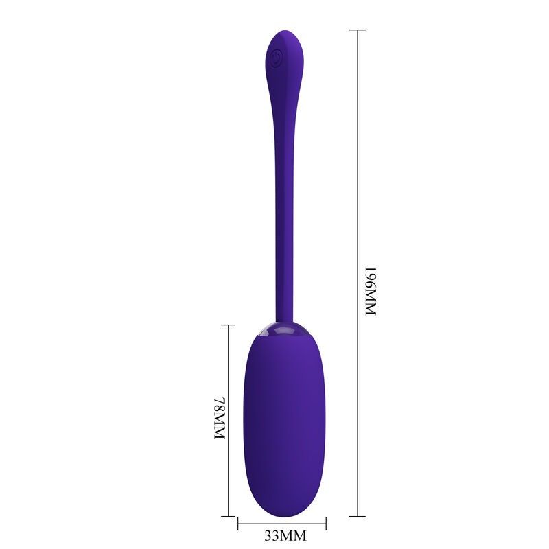 PRETTY LOVE - JULIUS WATERPROOF-RECHARGEABLE VIBRATING EGG PURPLE PRETTY LOVE SMART - 6