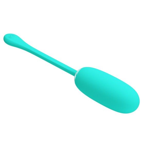 PRETTY LOVE - JULIUS WATERPROOF-RECHARGEABLE VIBRATING EGG AQUA GREEN PRETTY LOVE SMART - 1