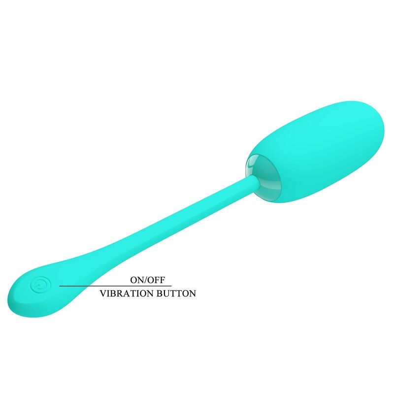 PRETTY LOVE - JULIUS WATERPROOF-RECHARGEABLE VIBRATING EGG AQUA GREEN PRETTY LOVE SMART - 7