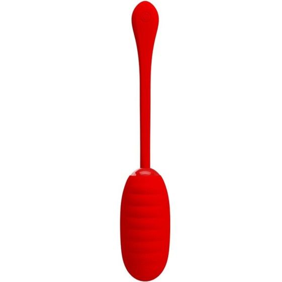 PRETTY LOVE - KIRK RECHARGEABLE VIBRATING EGG RED PRETTY LOVE SMART - 1