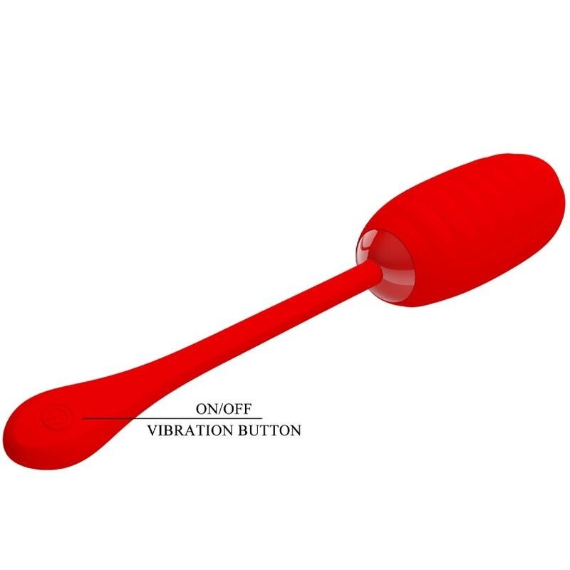 PRETTY LOVE - KIRK RECHARGEABLE VIBRATING EGG RED PRETTY LOVE SMART - 7