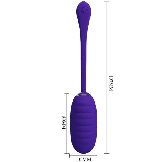 PRETTY LOVE - KIRK RECHARGEABLE VIBRATING EGG PURPLE PRETTY LOVE SMART - 6