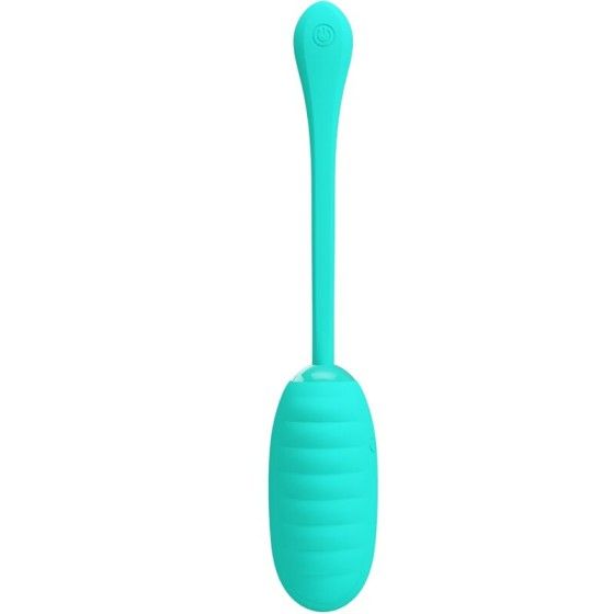 PRETTY LOVE - KIRK RECHARGEABLE VIBRATING EGG AQUA GREEN PRETTY LOVE SMART - 1