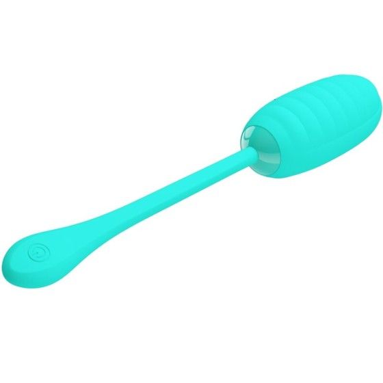 PRETTY LOVE - KIRK RECHARGEABLE VIBRATING EGG AQUA GREEN PRETTY LOVE SMART - 3