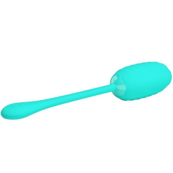 PRETTY LOVE - KIRK RECHARGEABLE VIBRATING EGG AQUA GREEN PRETTY LOVE SMART - 4