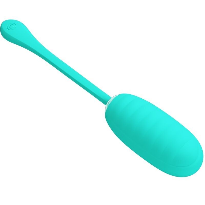 PRETTY LOVE - KIRK RECHARGEABLE VIBRATING EGG AQUA GREEN PRETTY LOVE SMART - 5