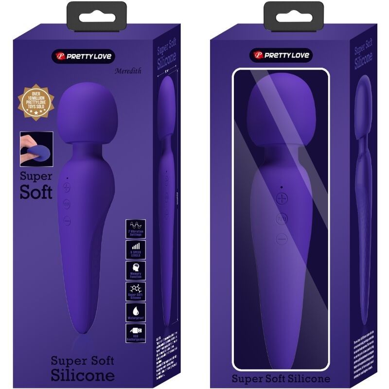 PRETTY LOVE - MEREDITH MASSAGER 12 VIBRATION MODES PURPLE PRETTY LOVE SMART - 9