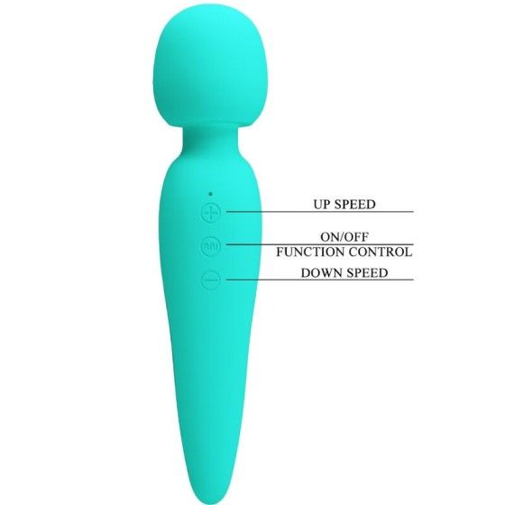 PRETTY LOVE - MEREDITH MASSAGER 12 VIBRATION MODES AQUA GREEN PRETTY LOVE SMART - 7