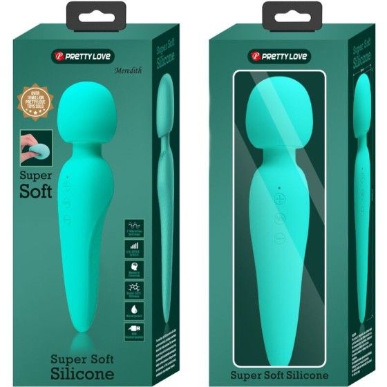 PRETTY LOVE - MEREDITH MASSAGER 12 VIBRATION MODES AQUA GREEN PRETTY LOVE SMART - 9