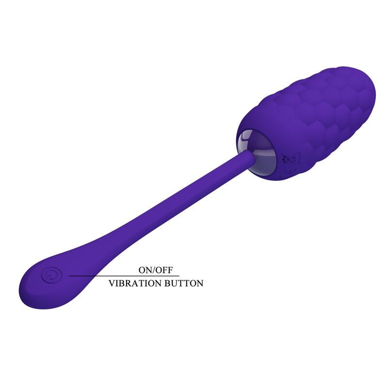 PRETTY LOVE - VIBRATING EGG WITH PURPLE RECHARGEABLE MARINE TEXTURE PRETTY LOVE SMART - 7