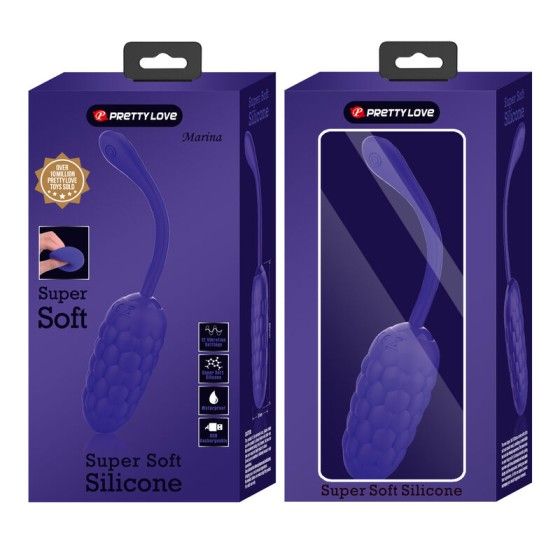 PRETTY LOVE - VIBRATING EGG WITH PURPLE RECHARGEABLE MARINE TEXTURE PRETTY LOVE SMART - 9