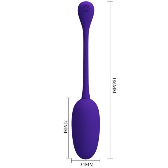 PRETTY LOVE - KNUCKER PURPLE RECHARGEABLE VIBRATING EGG PRETTY LOVE FLIRTATION - 6