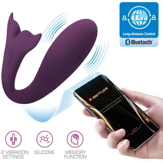 PRETTY LOVE - JAYLEEN VIBRATOR APP REMOTE CONTROL PURPLE PRETTY LOVE LED - 9