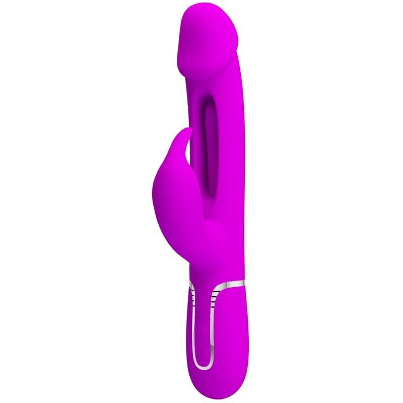 PRETTY LOVE - KAMPAS RABBIT 3 IN 1 MULTIFUNCTION VIBRATOR WITH TONGUE VIOLET PRETTY LOVE FLIRTATION - 1