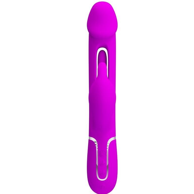 PRETTY LOVE - KAMPAS RABBIT 3 IN 1 MULTIFUNCTION VIBRATOR WITH TONGUE VIOLET PRETTY LOVE FLIRTATION - 2