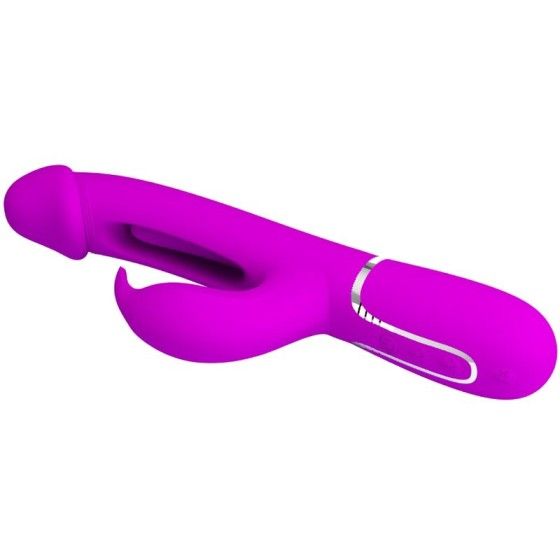 PRETTY LOVE - KAMPAS RABBIT 3 IN 1 MULTIFUNCTION VIBRATOR WITH TONGUE VIOLET PRETTY LOVE FLIRTATION - 5