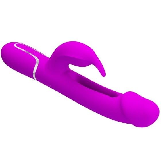 PRETTY LOVE - KAMPAS RABBIT 3 IN 1 MULTIFUNCTION VIBRATOR WITH TONGUE VIOLET PRETTY LOVE FLIRTATION - 6