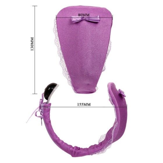 BAILE - THONG WITH VIBRATOR WITH LILAC REMOTE CONTROL BAILE STIMULATING - 5