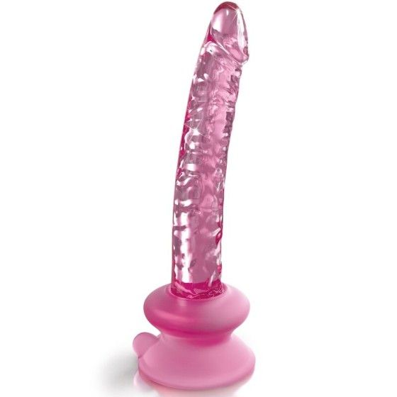ICICLES - N. 86 GLASS DILDO WITH SUCTION CUP ICICLES - 1