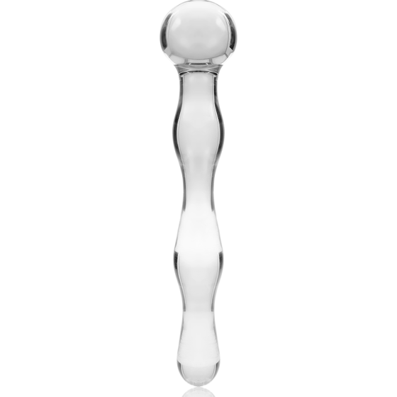 NEBULA SERIES BY IBIZA - MODEL 13 DILDO BOROSILICATE GLASS 18 X 3.5 CM CLEAR NEBULA SERIES BY IBIZA - 3
