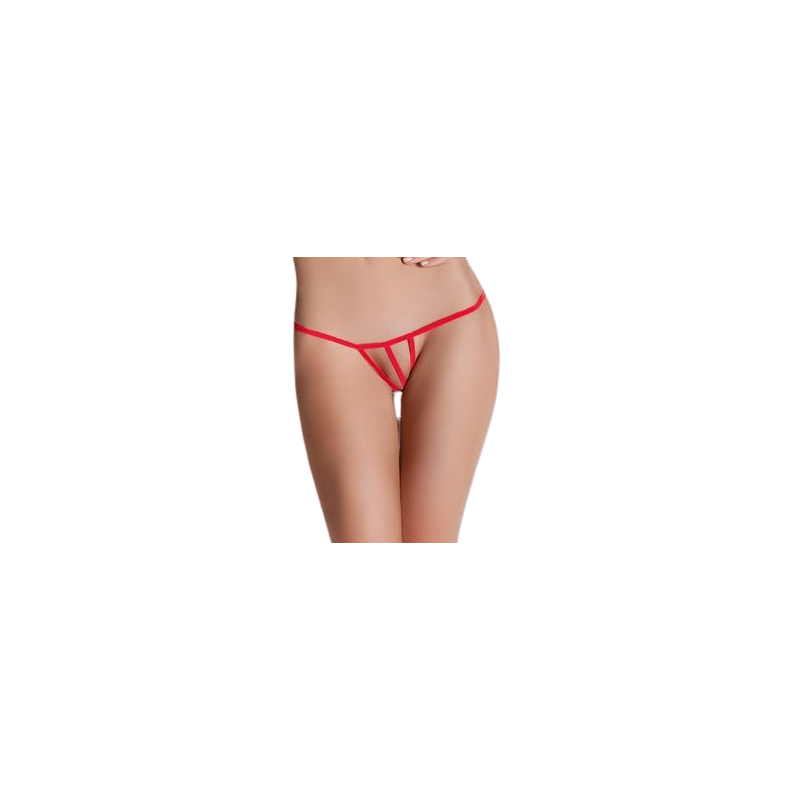 PASSION - MICRO OPEN THONG RED ONE SIZE PASSION WOMAN PANTIES & THONG - 2