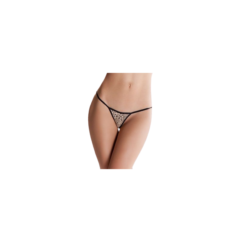 PASSION - EROTIC LINE BEIGE THONG ONE SIZE PASSION WOMAN PANTIES & THONG - 2