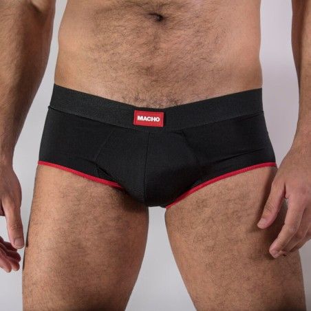 MACHO - MS24R BRIEF UNDERPANTS DARK RED XL