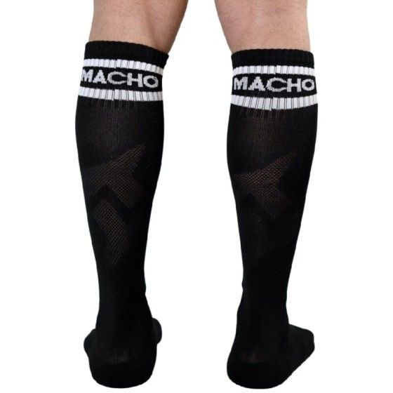 MACHO - LONG SOCKS ONE SIZE BLACK MACHO UNDERWEAR - 3