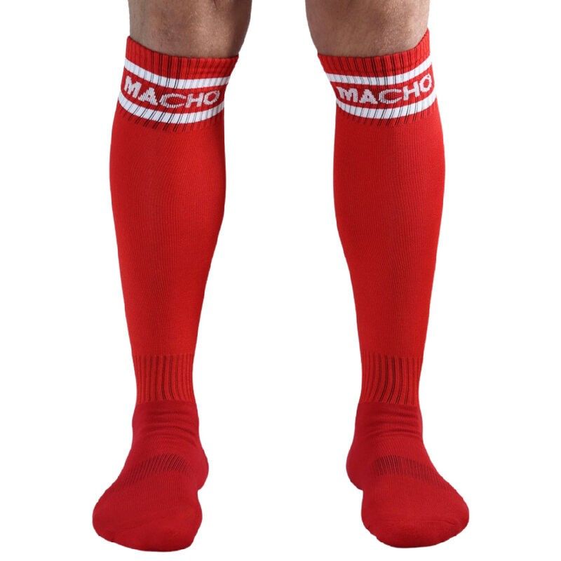 MACHO - LONG SOCKS ONE SIZE RED MACHO UNDERWEAR - 1