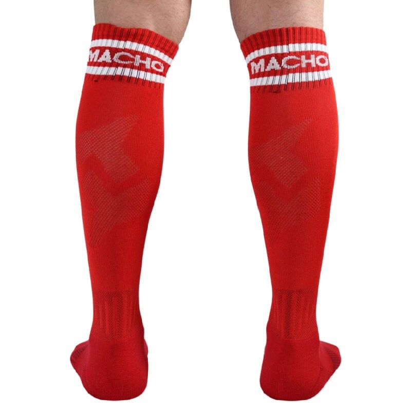 MACHO - LONG SOCKS ONE SIZE RED MACHO UNDERWEAR - 3