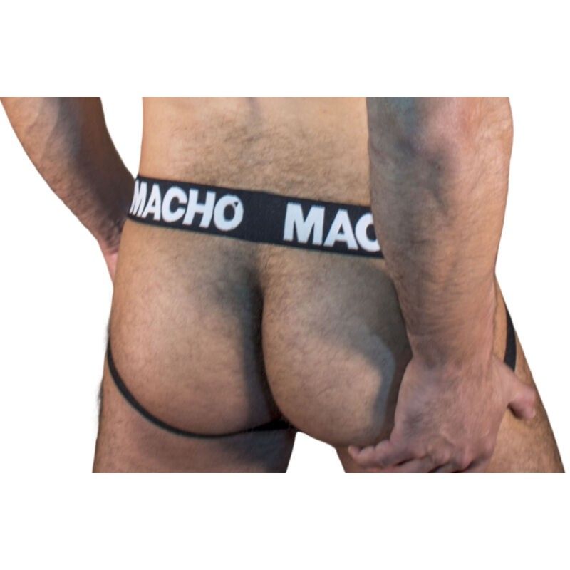 MACHO - MX25NN JOCK BLACK M MACHO UNDERWEAR - 3